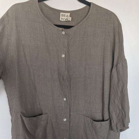 Beaton Linen Tops - Beaton Linen | Utility Shirt